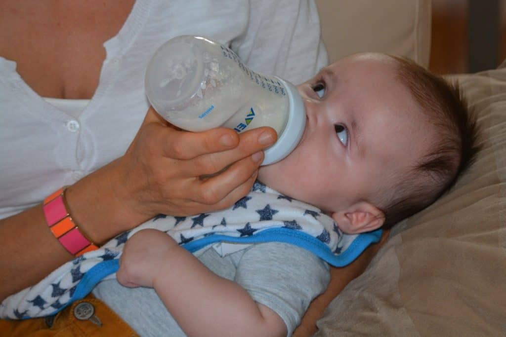 baby making gulping sounds while feeding