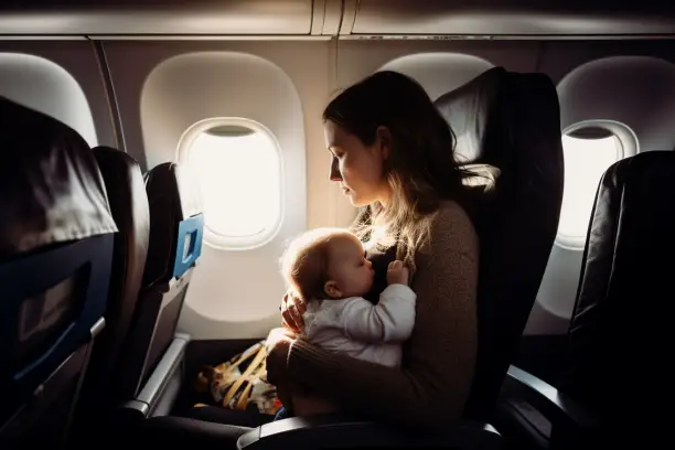 breatfeeding on A Plane