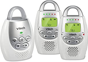VTech DM221-2 Audio Baby Monitor with up to 1,000 ft of Range, Vibrating Sound-Alert, Talk Back Intercom, Night Light Loop...